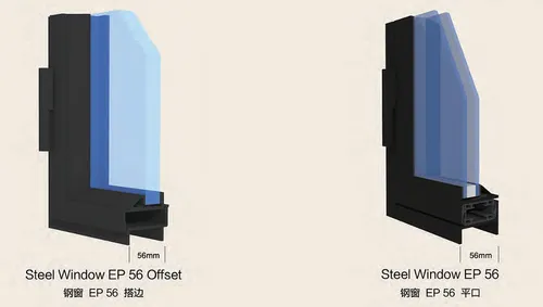 Solid steel profile — EP 56 section