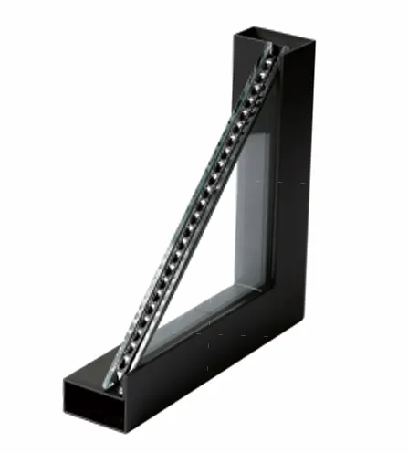 Galvanized steel tube profile section