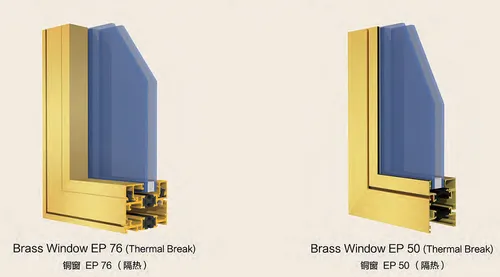Brass thermal break profile